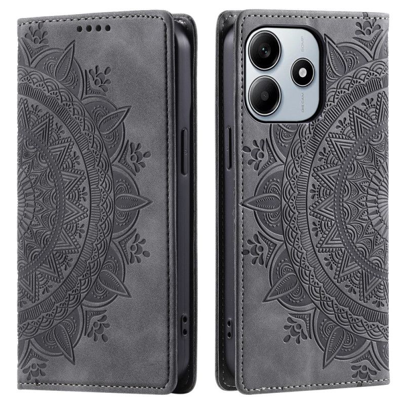 Folio Deksel Til Xiaomi Redmi Note 14 4g Mandala Semsket Skinneffekt