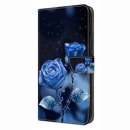 Folio Deksel Xiaomi Redmi Note 14 4g Blå Roser