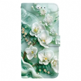 Folio Deksel Xiaomi Redmi Note 14 4g Jadeblomster