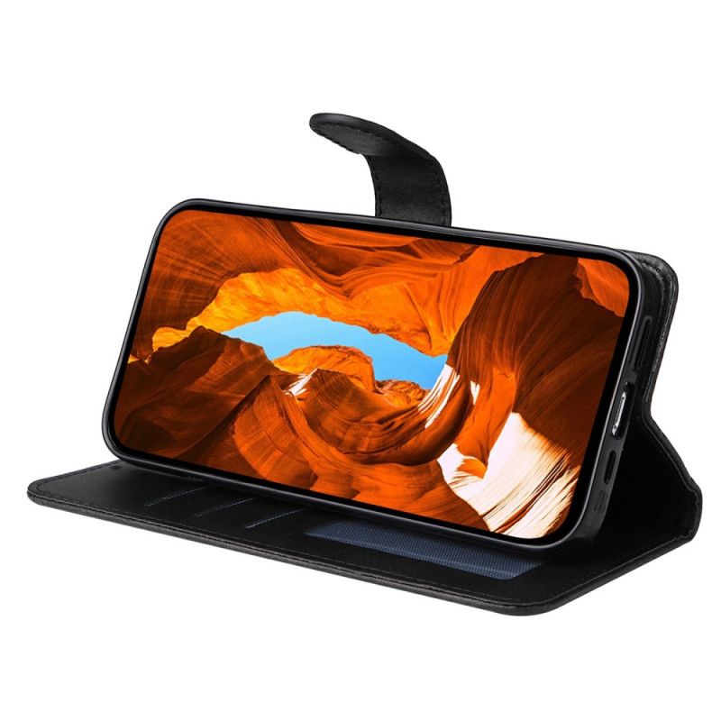 Folio Deksel Xiaomi Redmi Note 14 4g Læreffekt Beskyttelse Deksel