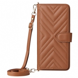 Folio Deksel Xiaomi Redmi Note 14 4g Premium Lommebok Med Stropp Og Skulderstropp