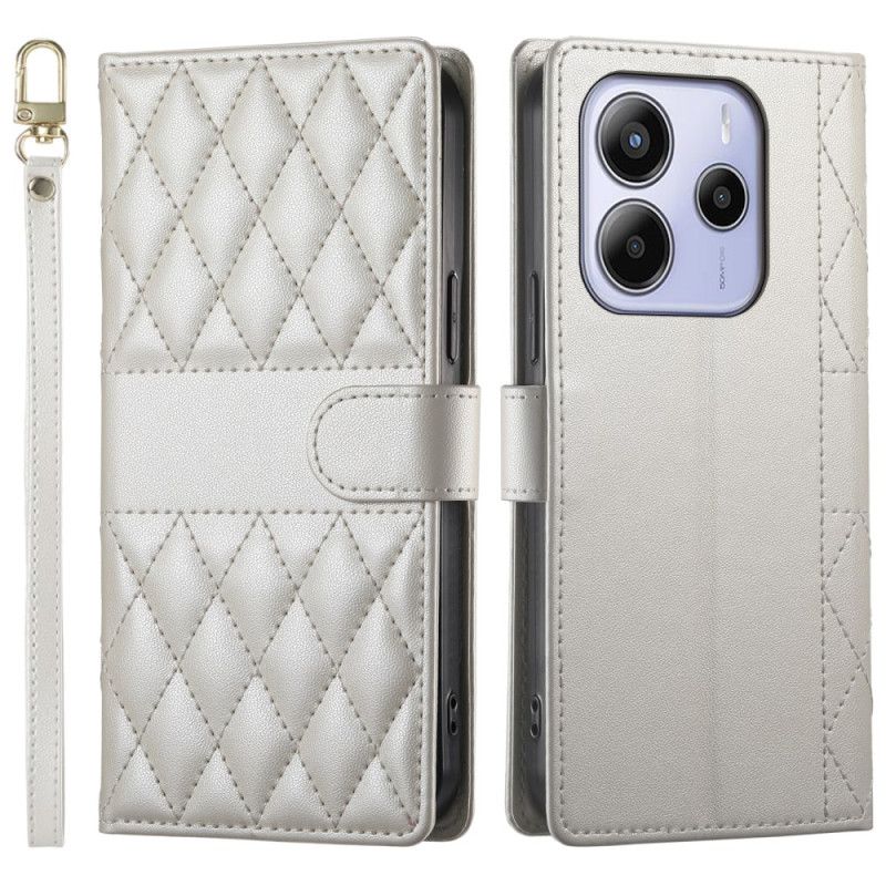 Folio Deksel Xiaomi Redmi Note 14 4g Vattert Med Stropp Og Skulderstropp