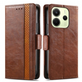 Lærdeksel Folio Deksel Xiaomi Redmi Note 14 4g Caseneo Rfid-blokkering