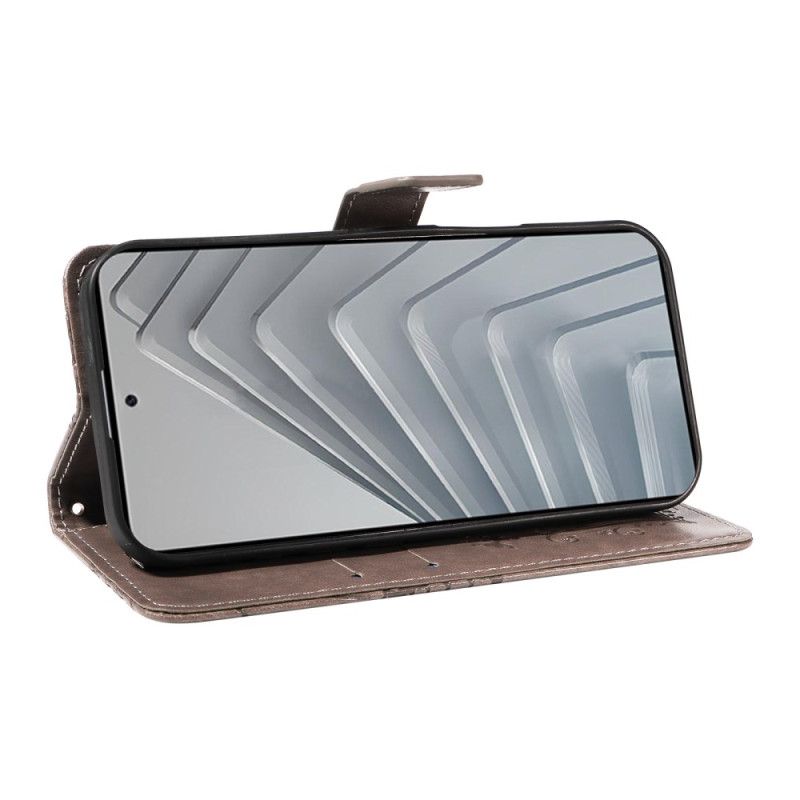 Lærdeksel Folio Deksel Xiaomi Redmi Note 14 4g Kjempesommerfugler