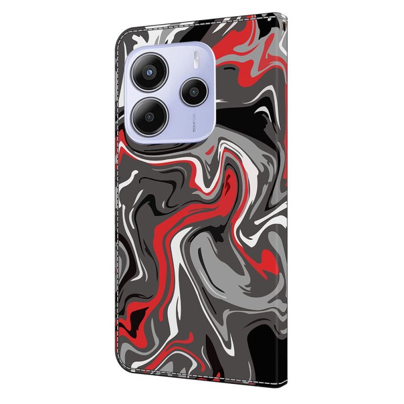 Lærdeksel Folio Deksel Xiaomi Redmi Note 14 4g Kunstnerisk Mønster