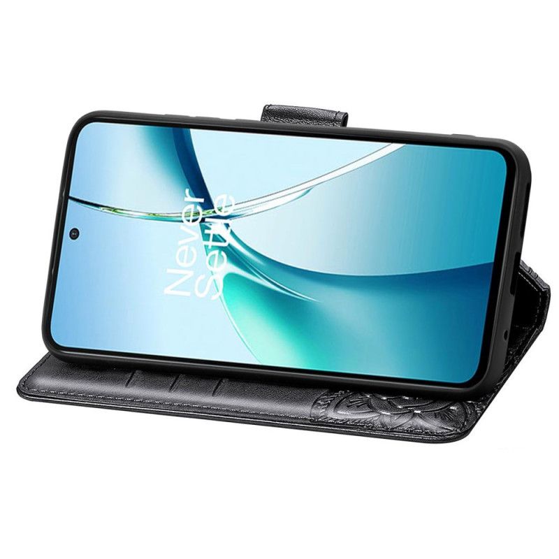 Lærdeksel Folio Deksel Xiaomi Redmi Note 14 4g Mobildeksel Barokk Sommerfugl