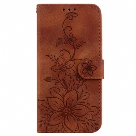 Lærdeksel Folio Deksel Xiaomi Redmi Note 14 4g Mobildeksel Fleur De Lys