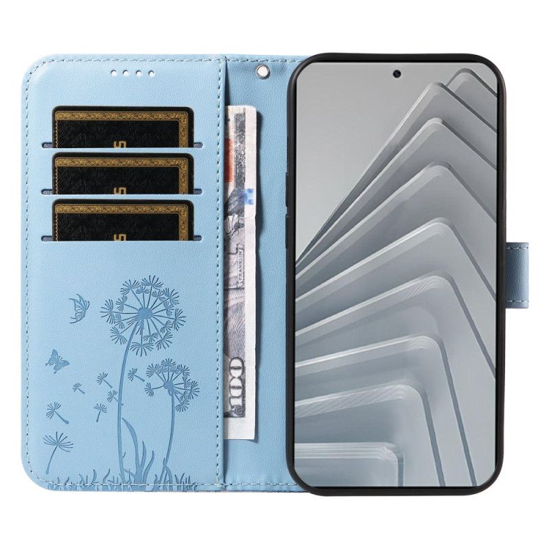 Lærdeksel Folio Deksel Xiaomi Redmi Note 14 4g Mobildeksel Løvetann