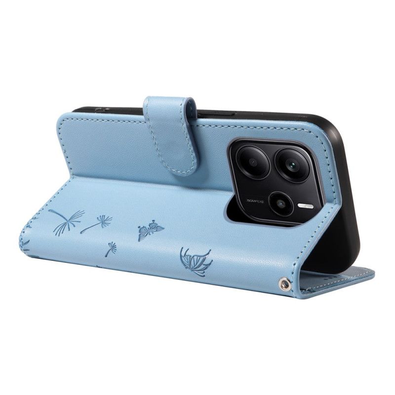 Lærdeksel Folio Deksel Xiaomi Redmi Note 14 4g Mobildeksel Løvetann