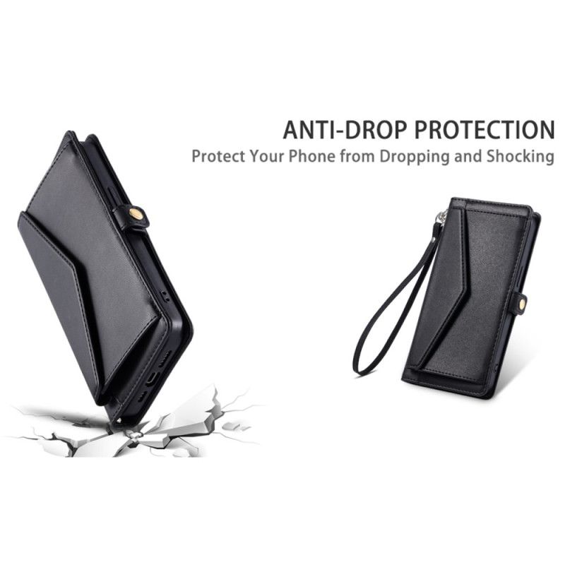 Lærdeksel Folio Deksel Xiaomi Redmi Note 14 4g Mobildeksel Snorveske