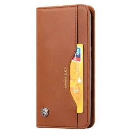 Beskyttelse Deksel Til Huawei P40 Lite E / Huawei Y7p Folio Deksel Faux Leather Card Holder