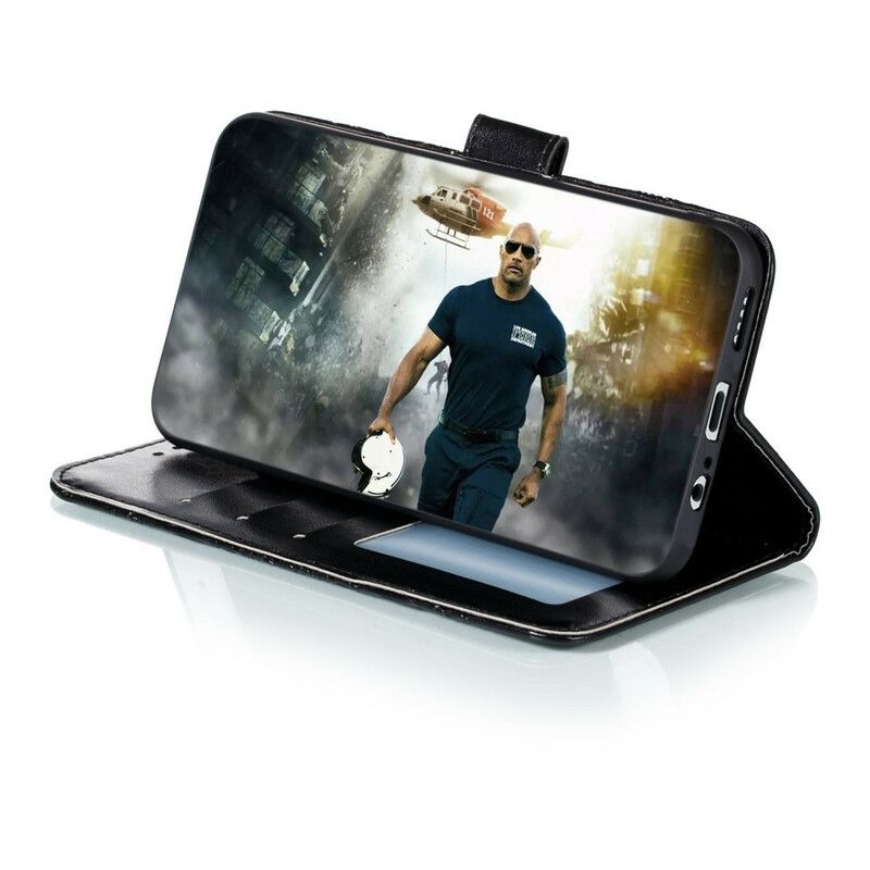 Folio Deksel Til Huawei P40 Lite E / Huawei Y7p Heltall Mandala