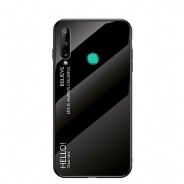 Mobildeksel Til Huawei P40 Lite E / Huawei Y7p Hei Herdet Glass