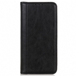 Beskyttelse Deksel Til Sony Xperia Pro-I Folio Deksel Elegance Split Litchi Leather