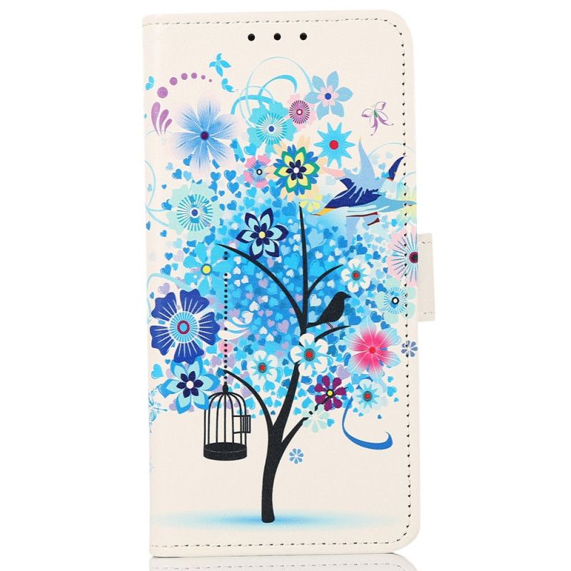 Folio Deksel Til Sony Xperia Pro-I Blomstrende Tre