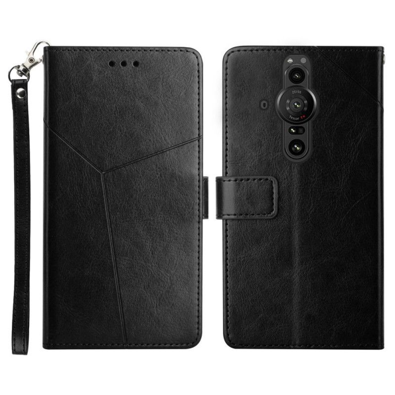 Folio Deksel Til Sony Xperia Pro-I Geo Y Design Skinnstil