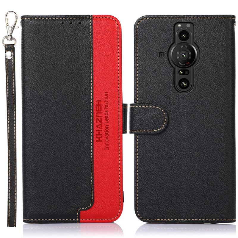 Folio Deksel Til Sony Xperia Pro-I Liche Style Rfid Khazneh