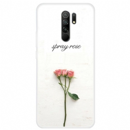 Deksel Til Xiaomi Redmi 9 Spray Roses