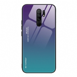 Deksel Til Xiaomi Redmi 9 Vær Deg Selv Herdet Glass