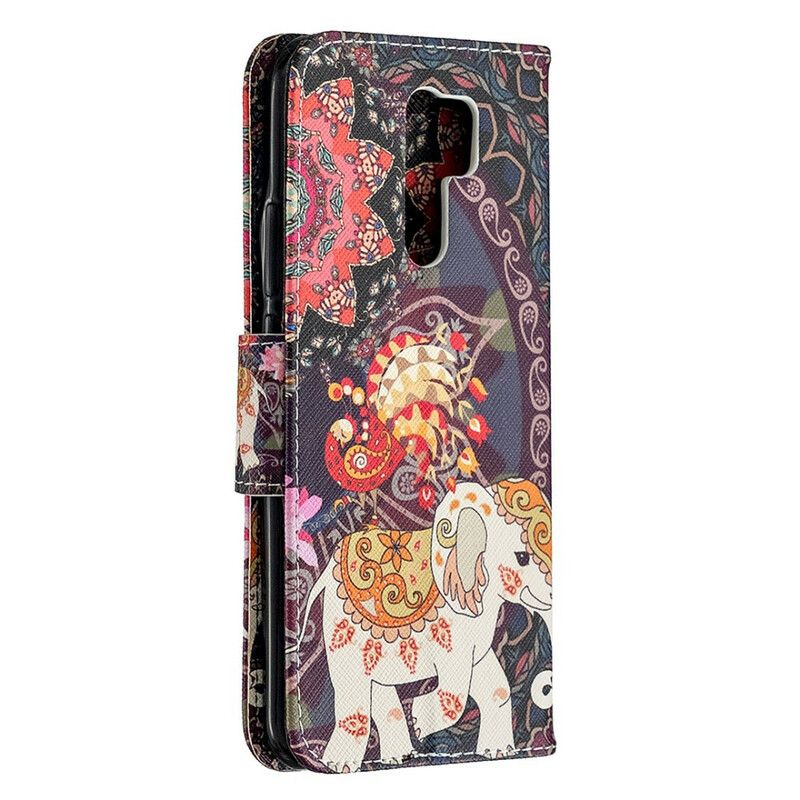 Lærdeksel Til Xiaomi Redmi 9 Indiske Elefanter