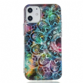 Deksel Til iPhone 12 Mini Fluorescerende Blomsterserie