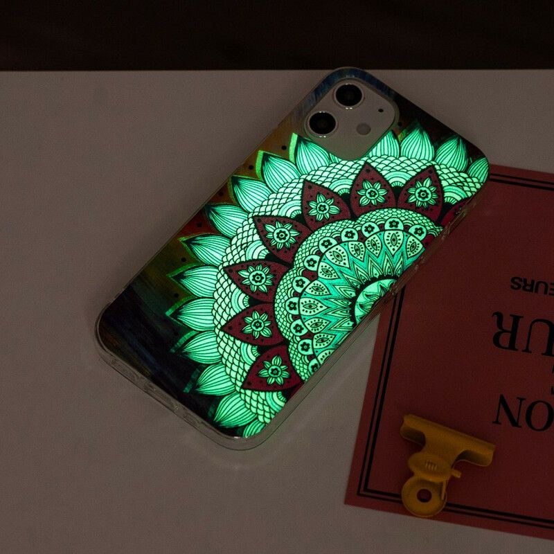 Deksel Til iPhone 12 Mini Fluorescerende Fargerik Mandala