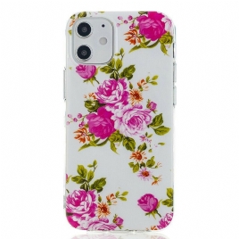 Deksel Til iPhone 12 Mini Fluorescerende Liberty-blomster