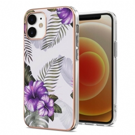 Deksel Til iPhone 12 Mini Lilla Blomster