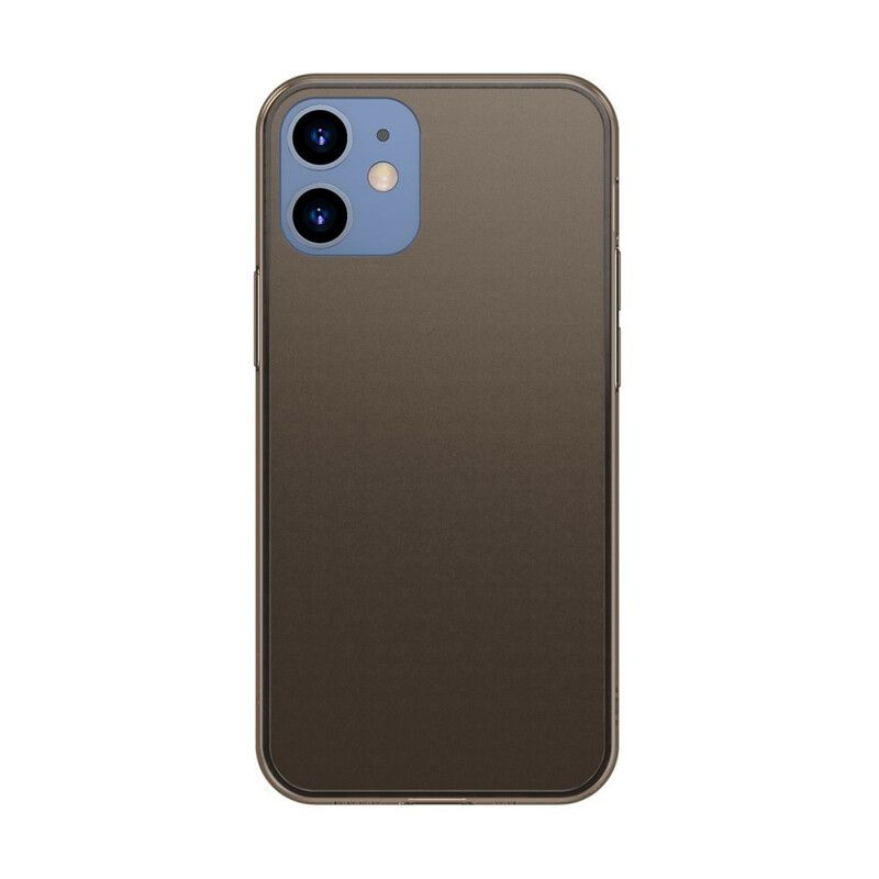 Deksel Til iPhone 12 Mini Silikon Med Baseus Herdet Glass