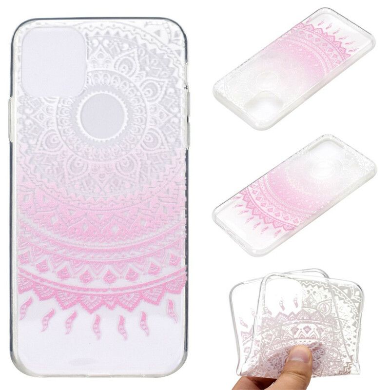Deksel Til iPhone 12 Mini Transparent Farget Mandala