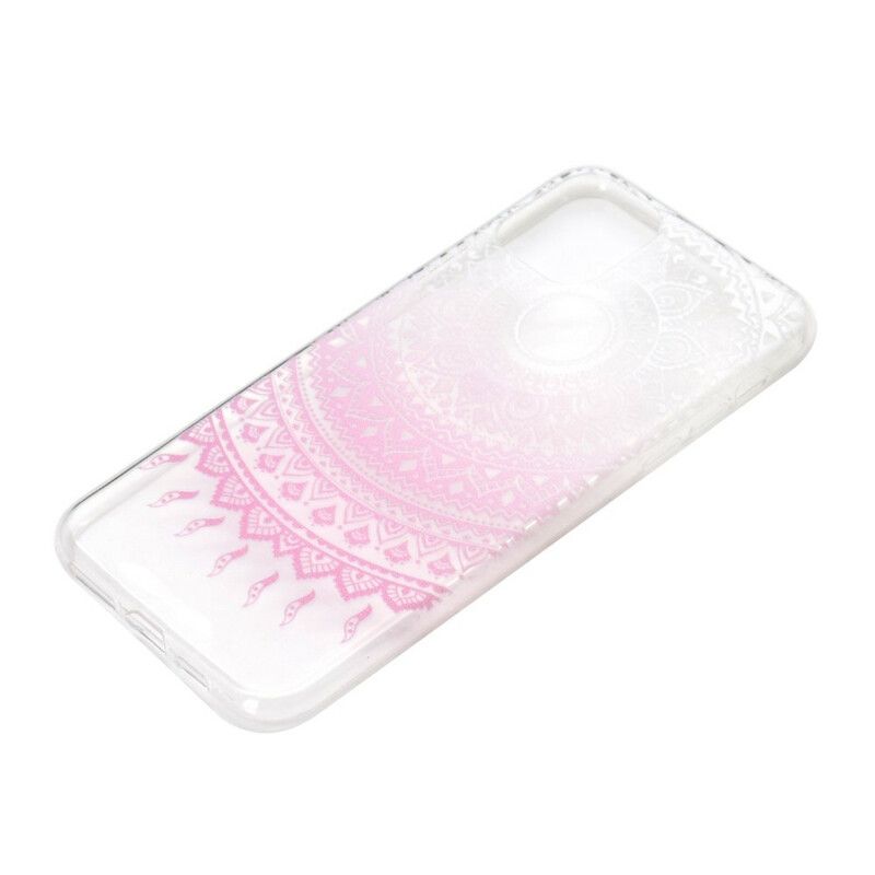 Deksel Til iPhone 12 Mini Transparent Farget Mandala