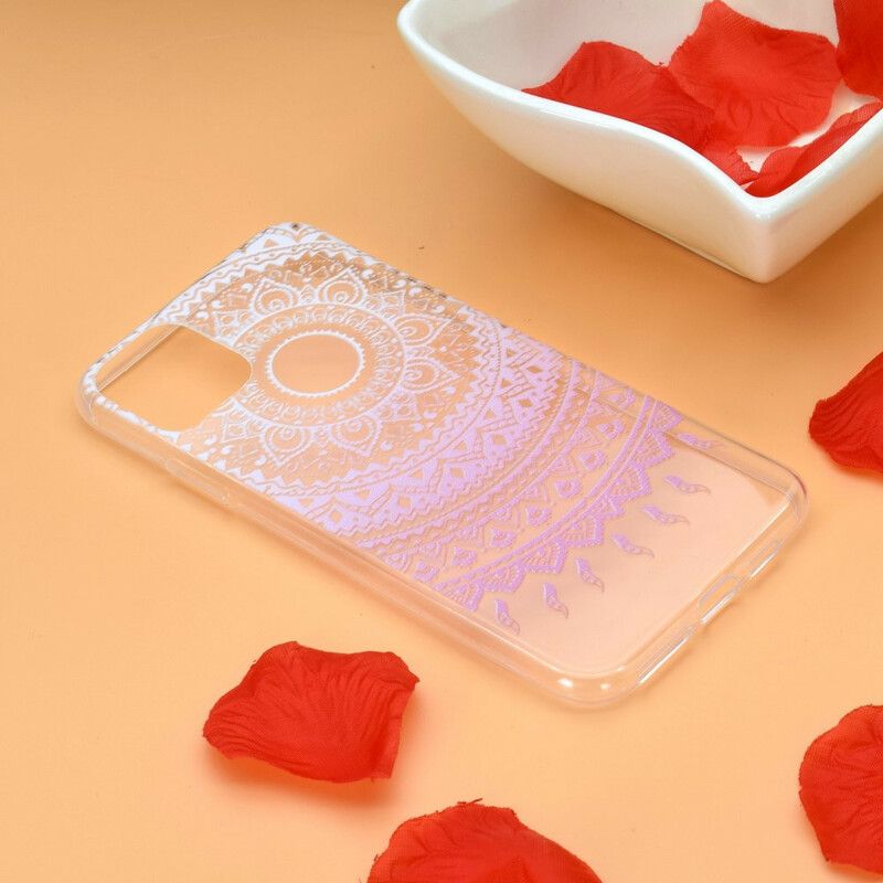 Deksel Til iPhone 12 Mini Transparent Farget Mandala