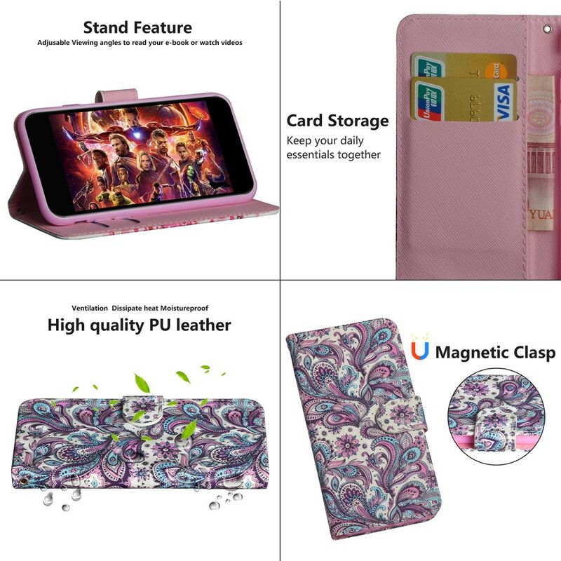 Folio Deksel Til iPhone 12 Mini Blomstermønstre