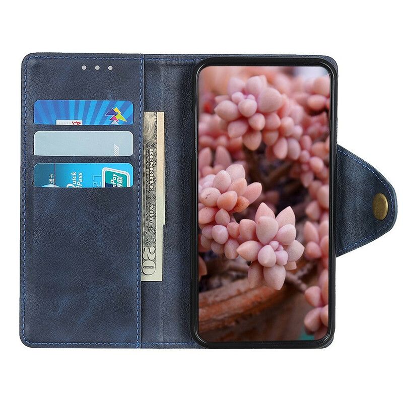 Folio Deksel Til iPhone 12 Mini Fuktskinnknapp