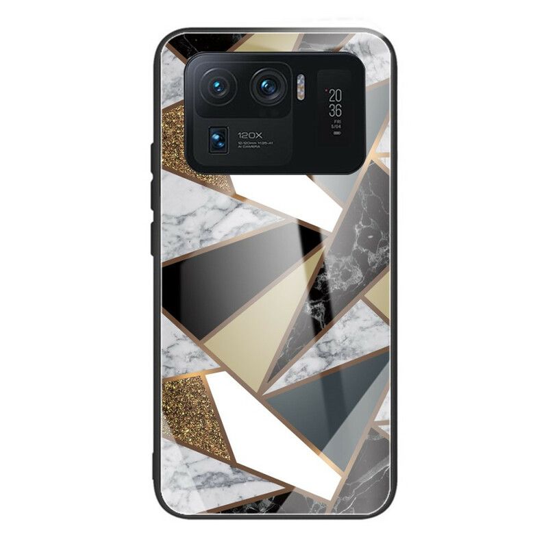 Deksel Til Xiaomi Mi 11 Ultra Marmor Herdet Glass
