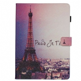 Folio Deksel Til iPad 10.2" (2020) (2019) / Air 10.5" / Pro 10.5" Paris Jeg Elsker Deg