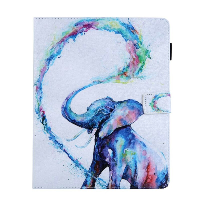 Lærdeksel Til iPad 10.2" (2020) (2019) / Air 10.5" / Pro 10.5" Elefantkunst