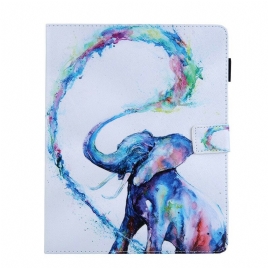 Lærdeksel Til iPad 10.2" (2020) (2019) / Air 10.5" / Pro 10.5" Elefantkunst
