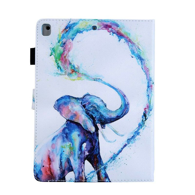 Lærdeksel Til iPad 10.2" (2020) (2019) / Air 10.5" / Pro 10.5" Elefantkunst