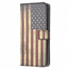 Folio Deksel Til Samsung Galaxy A22 5G Amerikansk Flagg