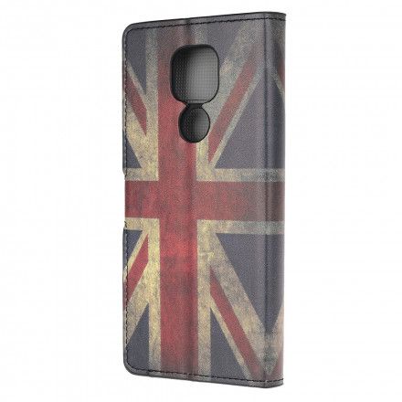 Folio Deksel Til Moto G9 Play Englands Flagg