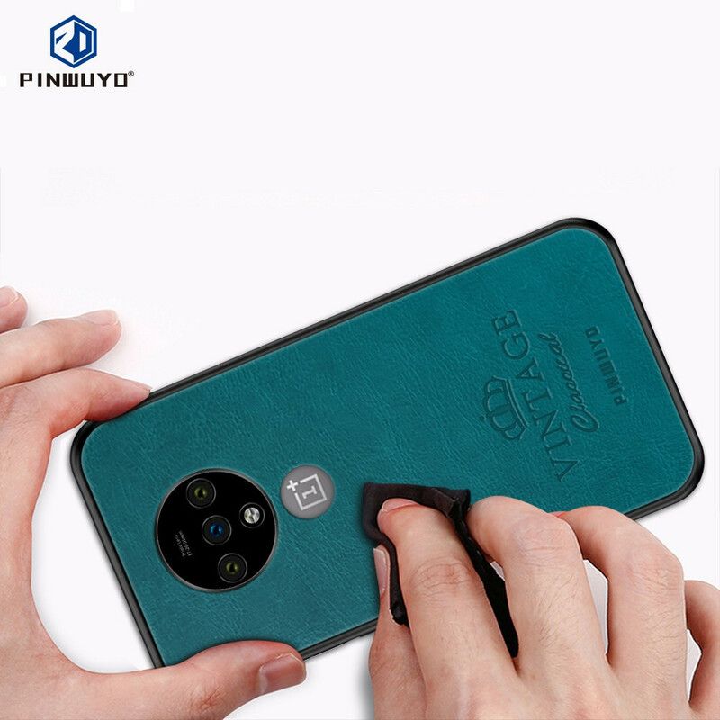 Deksel Til OnePlus 7T Æderlig Vintage Pinwuyo
