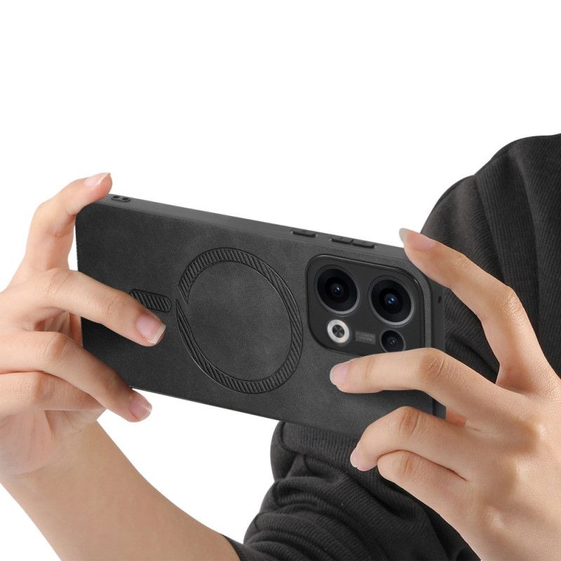 Deksel Oppo Reno 13 5g Magsafe-kompatibelt Lærimitasjon