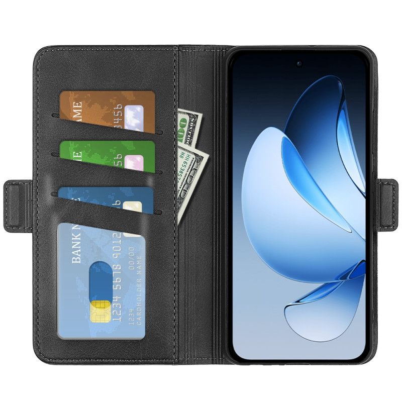 Folio Deksel Oppo Reno 13 5g Dobbel Lås Beskyttelse Deksel