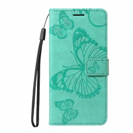 Folio Deksel Oppo Reno 13 5g Kjempesommerfugler Beskyttelse Deksel