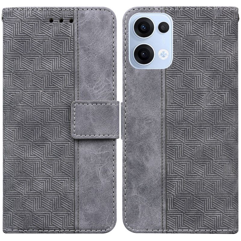 Folio Deksel Oppo Reno 13 5g Vevd Mønster