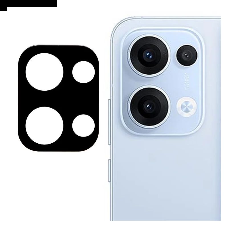 Linsebeskytter I Herdet Glass For Oppo Reno 13 5g (svart Versjon)