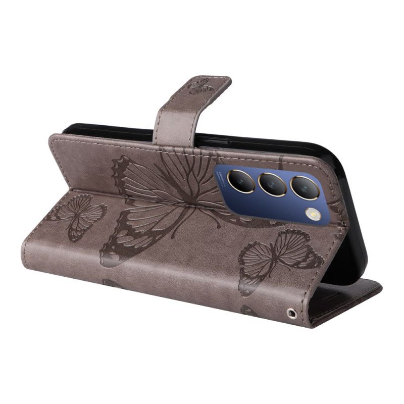 Folio Deksel Til Vivo V40 Se 5g Kjempesommerfugler