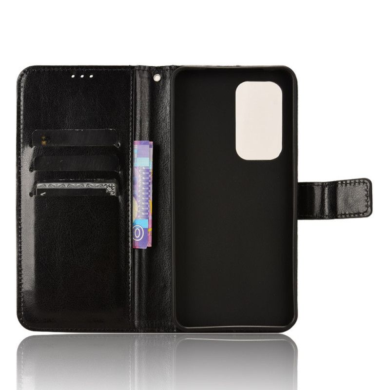 Lærdeksel Folio Deksel Vivo V40 Se 5g Mobildeksel Prangende Kunstskinn Med Stropp