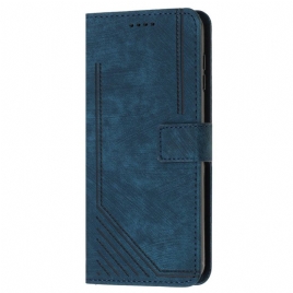 Lærdeksel Folio Deksel Vivo V40 Se 5g Mobildeksel Retro Design